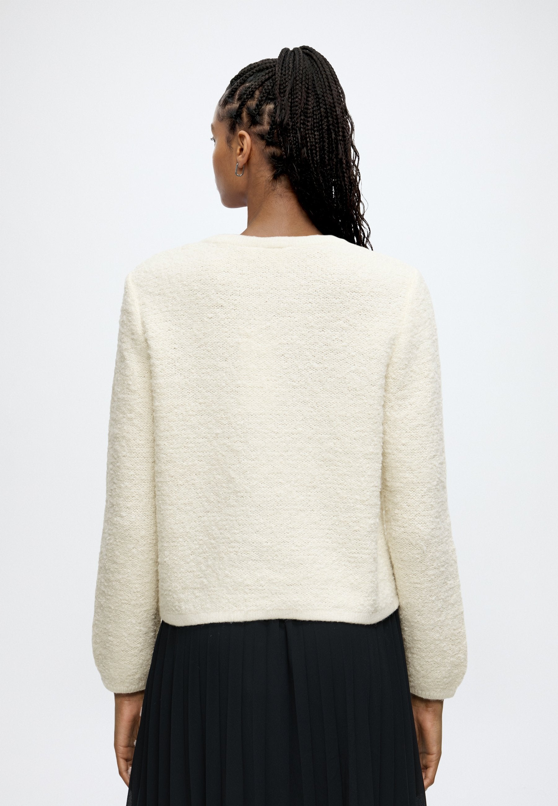 VILA VIPIGGA blød strikcardigan 14116498 Birch