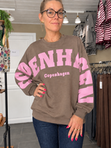 Marta du Chateau Hibiscus Sweatshirt 22659 Fango