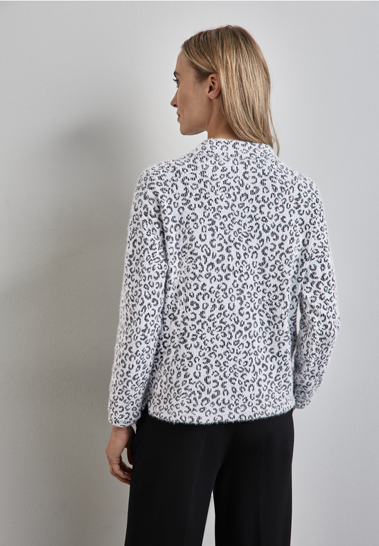 Street One - Fluffy rib Leo dessin shirt