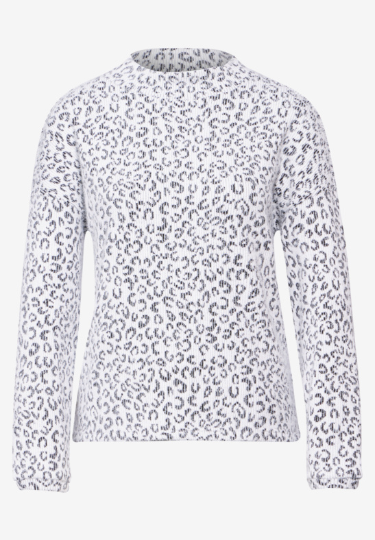Street One - Fluffy rib Leo dessin shirt
