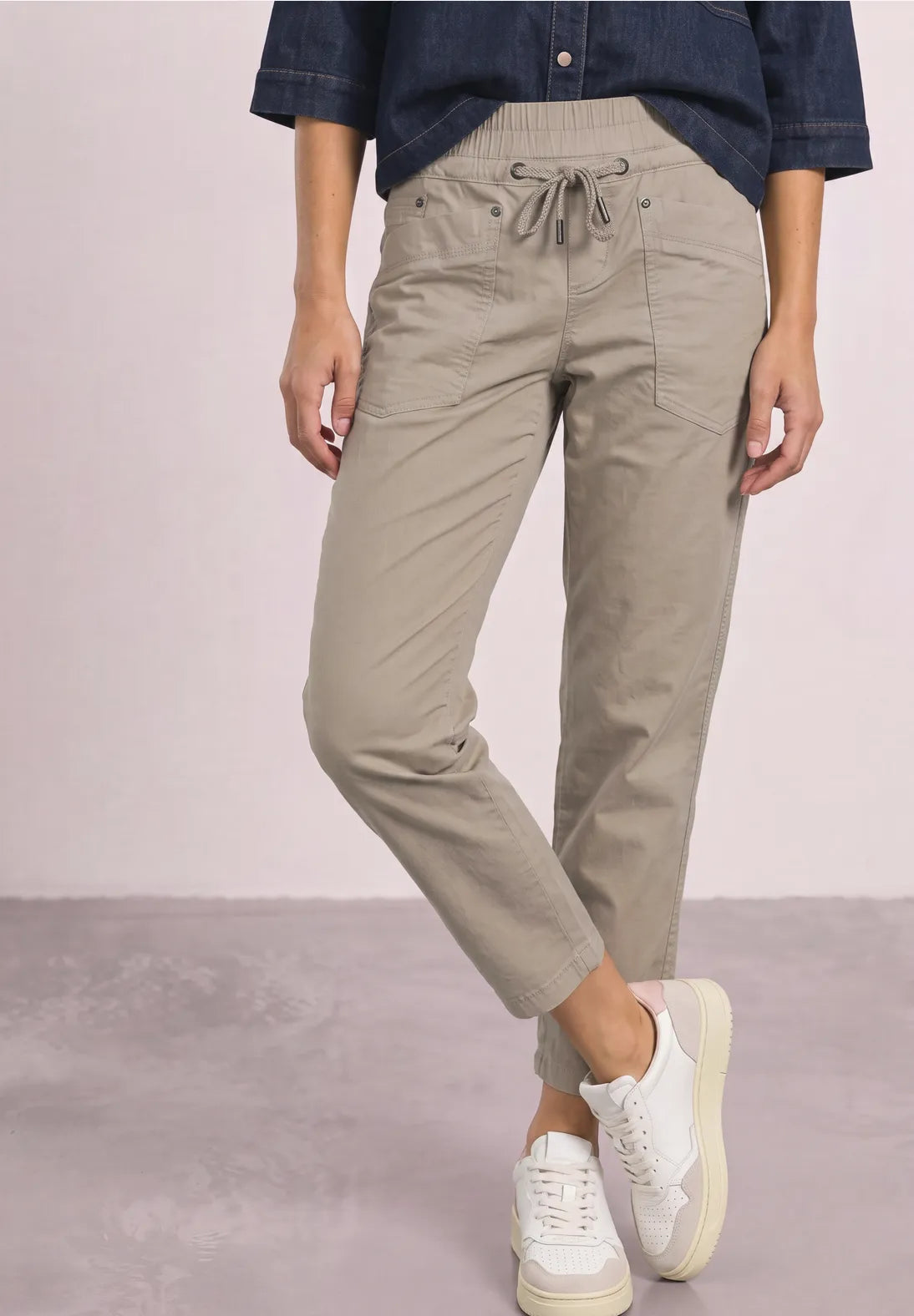 Street One Loose Fit fløjlsbukser