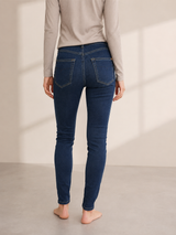 Jonny Q Debbie Jeans – P1399 X-Fit Stretch i Mørk Denim (Raw)