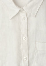 Elegant damebluse i naturlig hørkvalitet