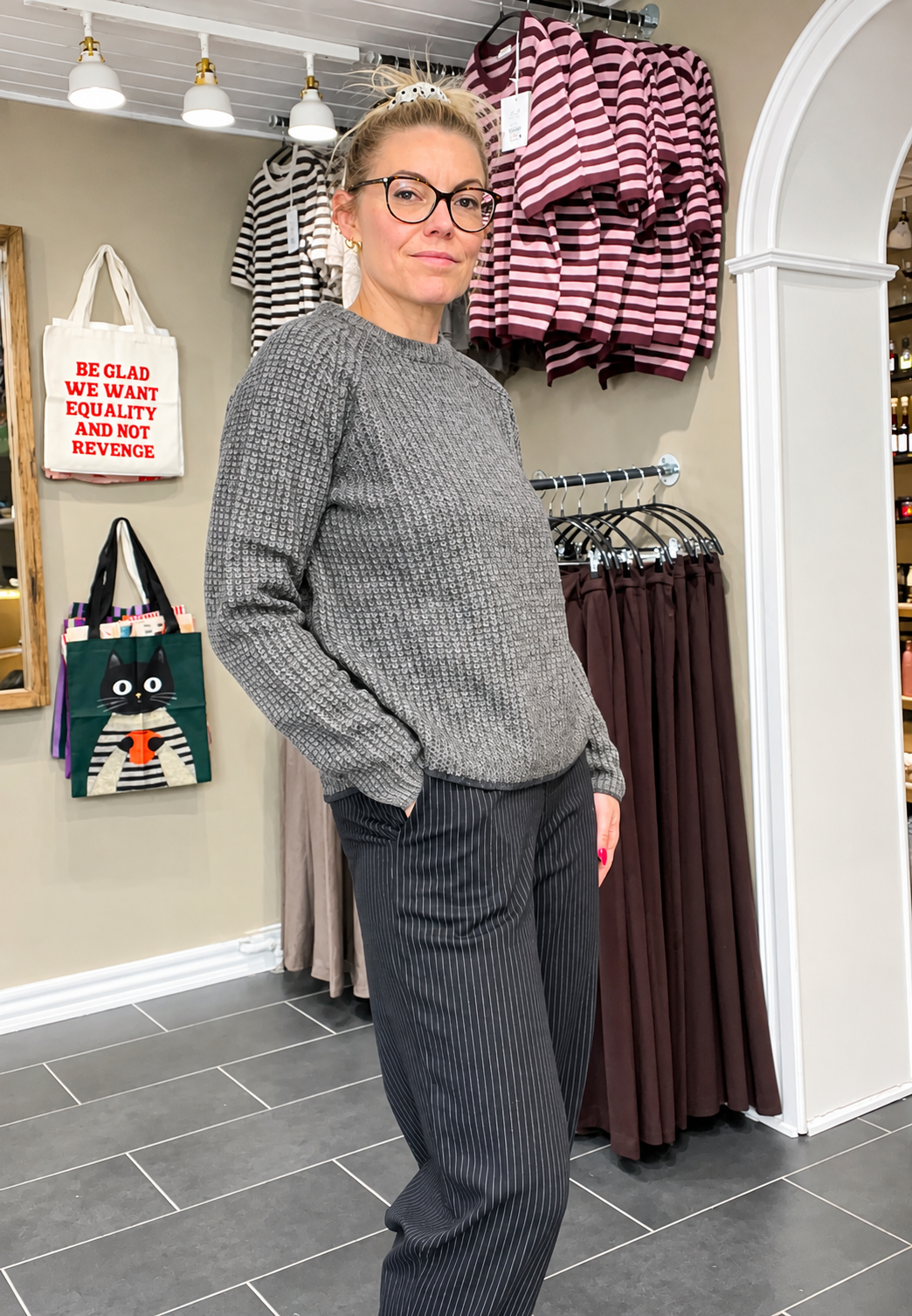 Torino Barrel Pant 41205 Black moderne ankellange damebukser