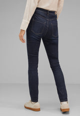 Klassiske jeggings i denim-look – perfekte under tunikaer og skjorter