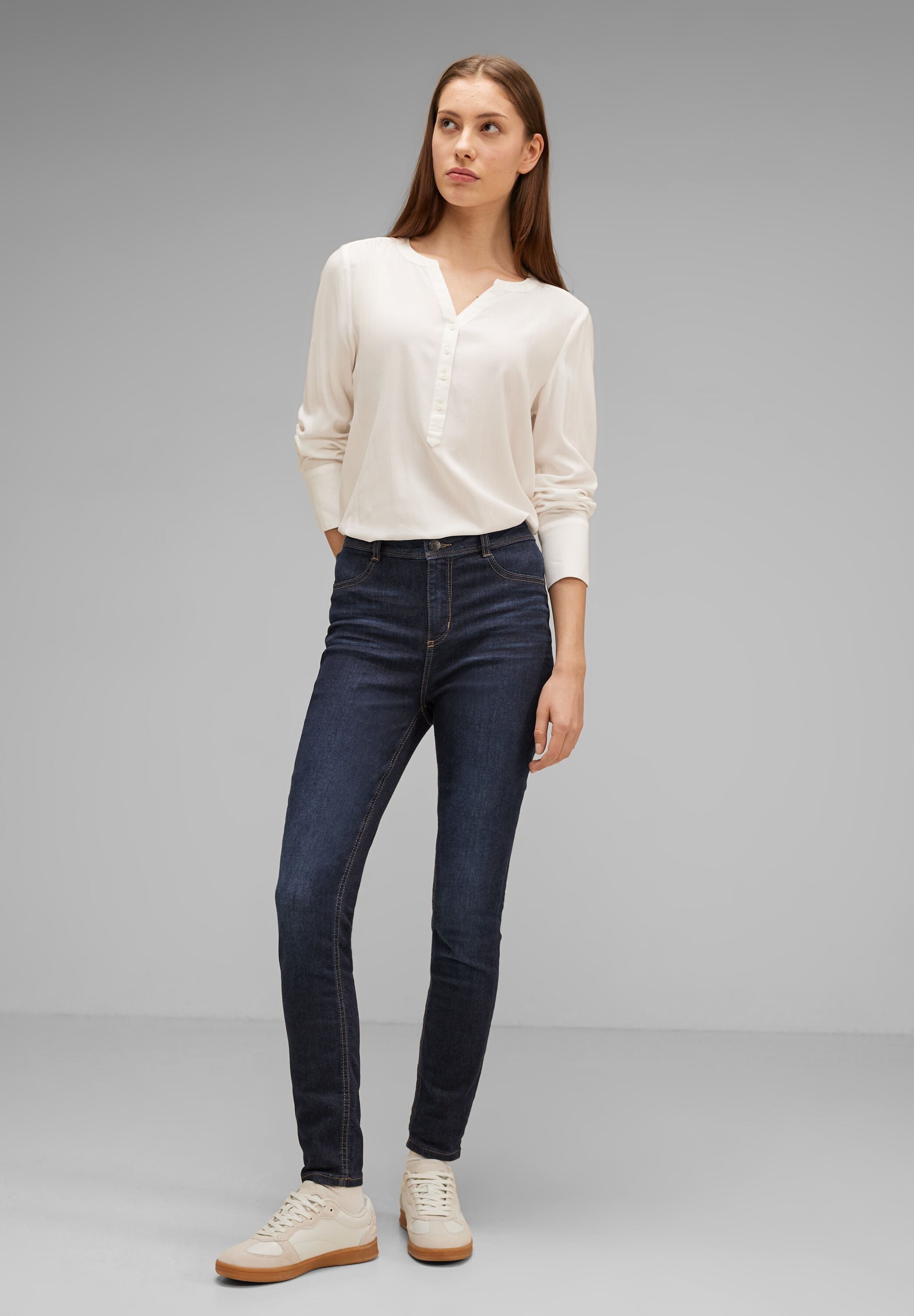 Street One BF Jeggings i mørkeblå denim – model 376796