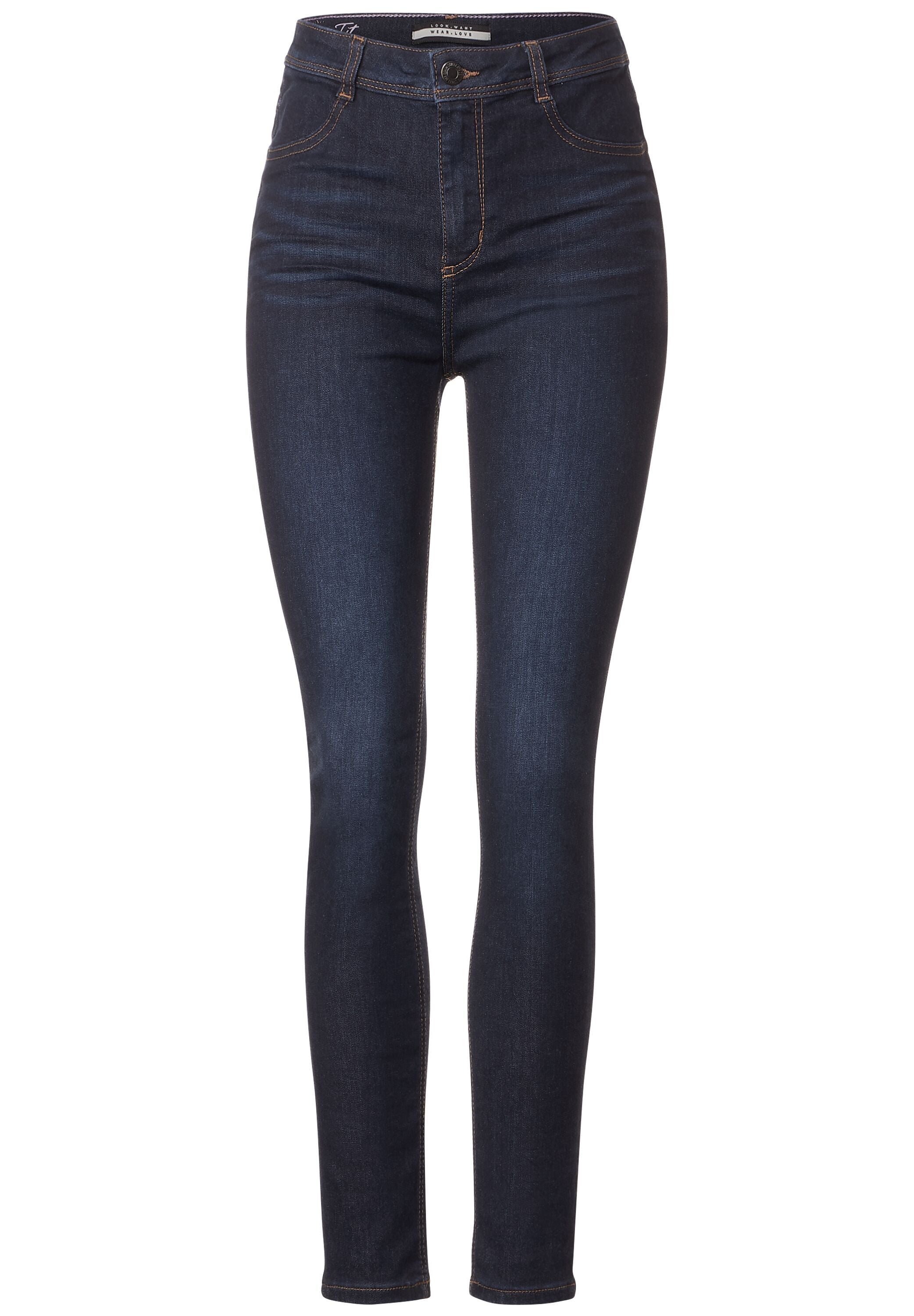 Street One BF Jeggings i mørkeblå denim – model 376796