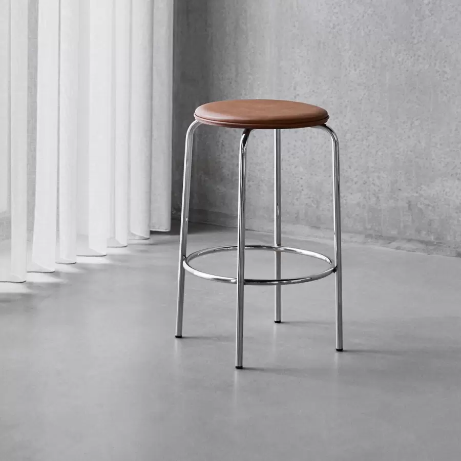 House Doctor HDComma Barstol Cognac og Chrome