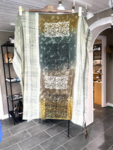 Silketørklæde 65x65 cm – 100% Genanvendt Silke – Cofur Denmark Støvet grøn