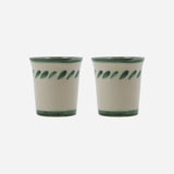 House Doctor krus grøn kaffekop keramik