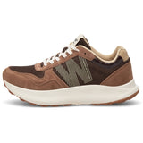 WODEN Mathilde Runner i Chocolate Multi – LWG ruskind & upcycled fiskelæder