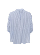 Black Colour Kendall bluse lyseblå stribet bluse med V-udskæring dame