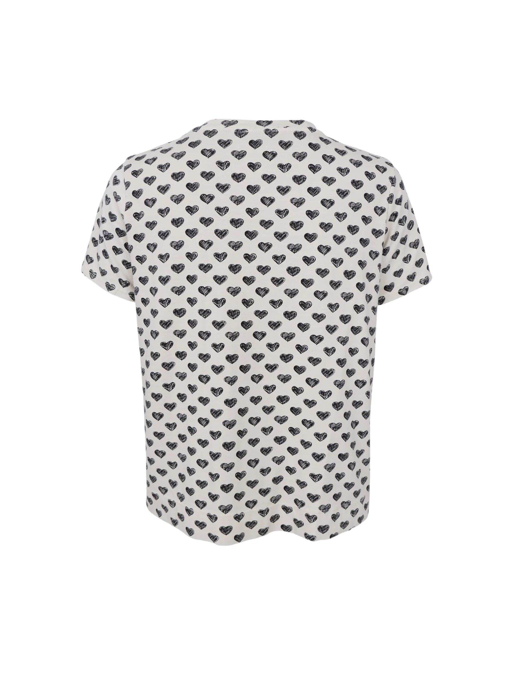 Black Colour t-shirt med feminint design