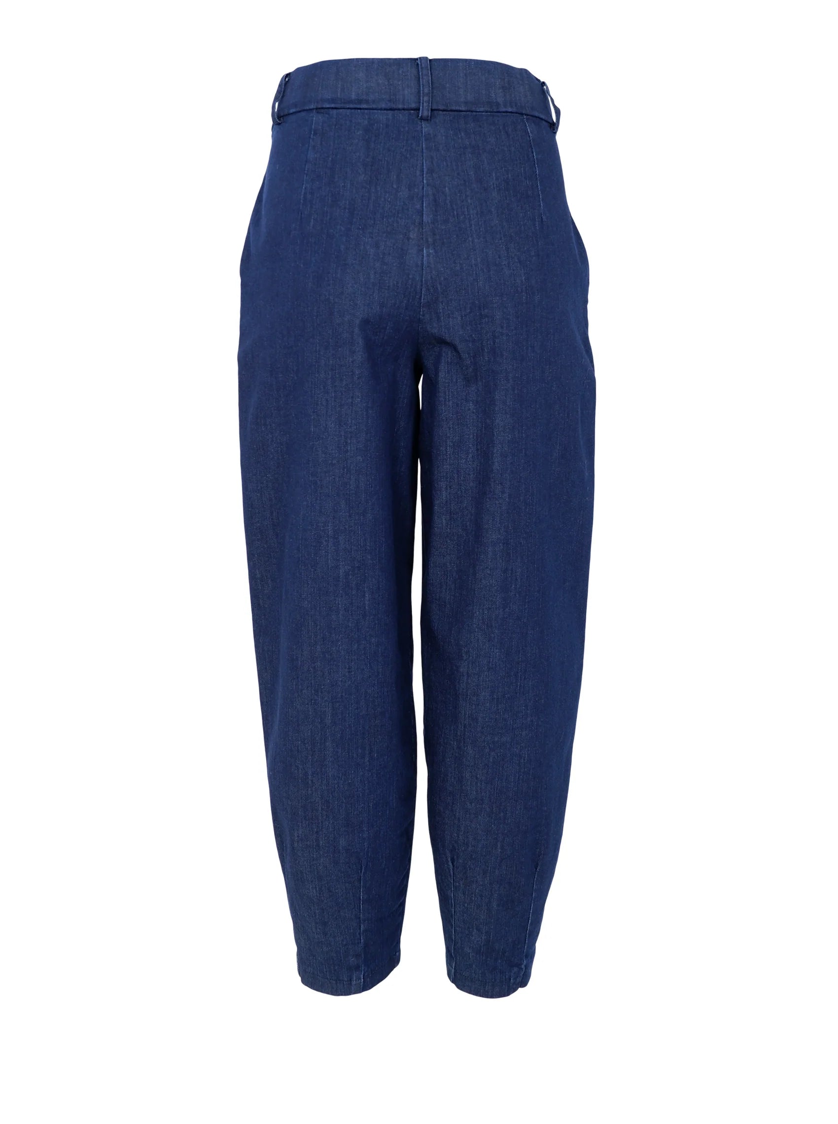 Denice denim bukser fra Black Colour med barrel benform og fast linning