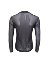 Jessie Mesh Blouse Black Dotted fra Black Colour