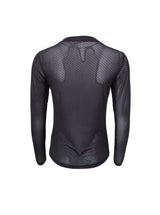 Black Colour transparent meshbluse med fine prikker