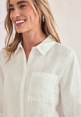 Street One hørbluse i off white