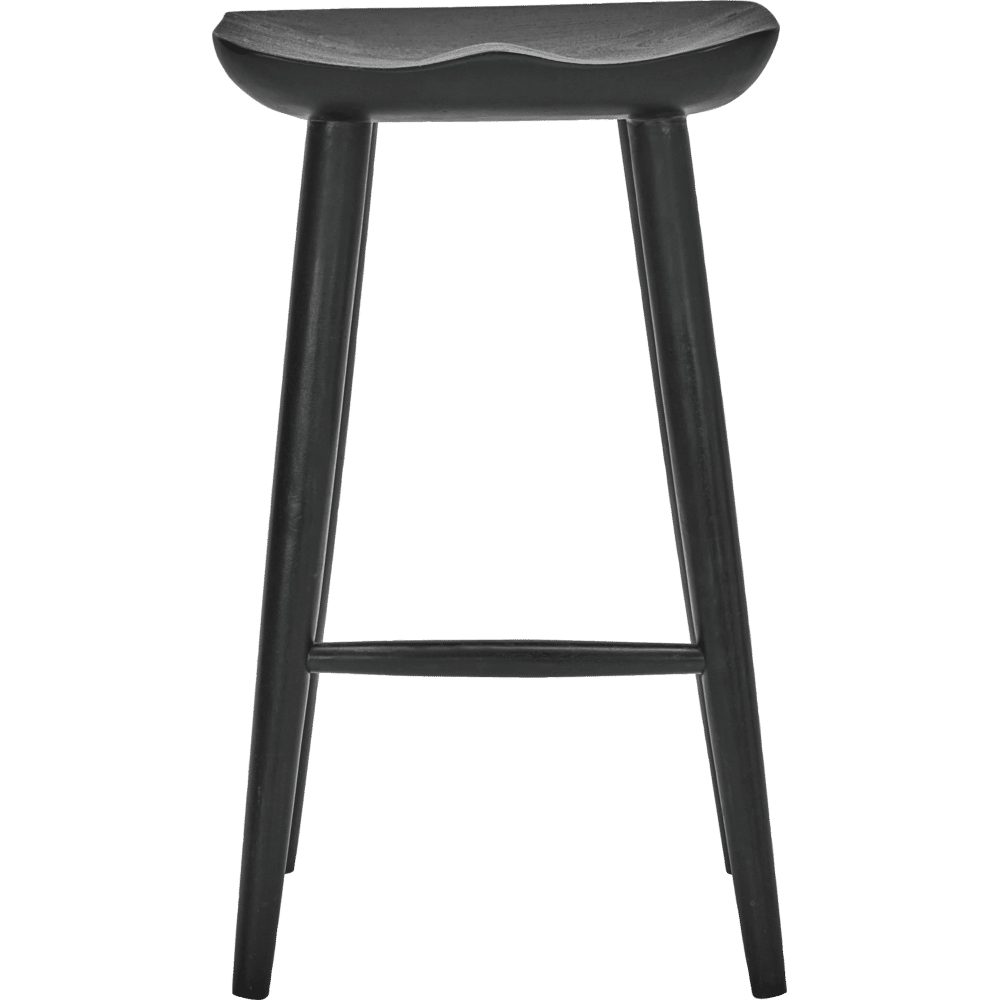 House Doctor Skammel / Barstol – Sort Mangotræ 39 × 33 × 66 cm