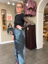 Cofur Pant Wide Legs S666 OneSize i lilla og grå sarisilke