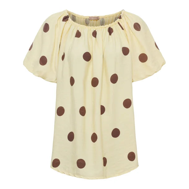 Off shoulder top i 100% viskose