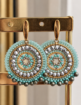Maq Jewelry Forgyldt Ørering | Turkis, Guld & Sølv – Håndlavet Unika