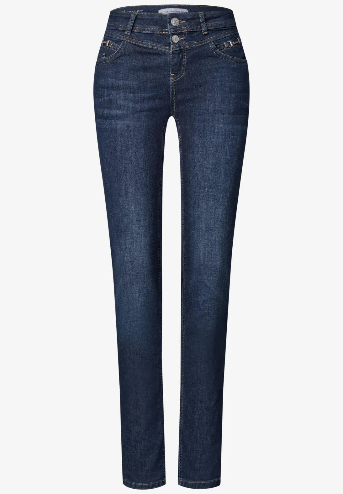Street One Jane Casual Fit jeans i mørkeblå denim