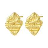 Zefina Denmark Skyla øreringe i organisk forgyldt design