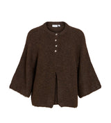 Fluffy cardigan i Coffee Bean fra VILA
