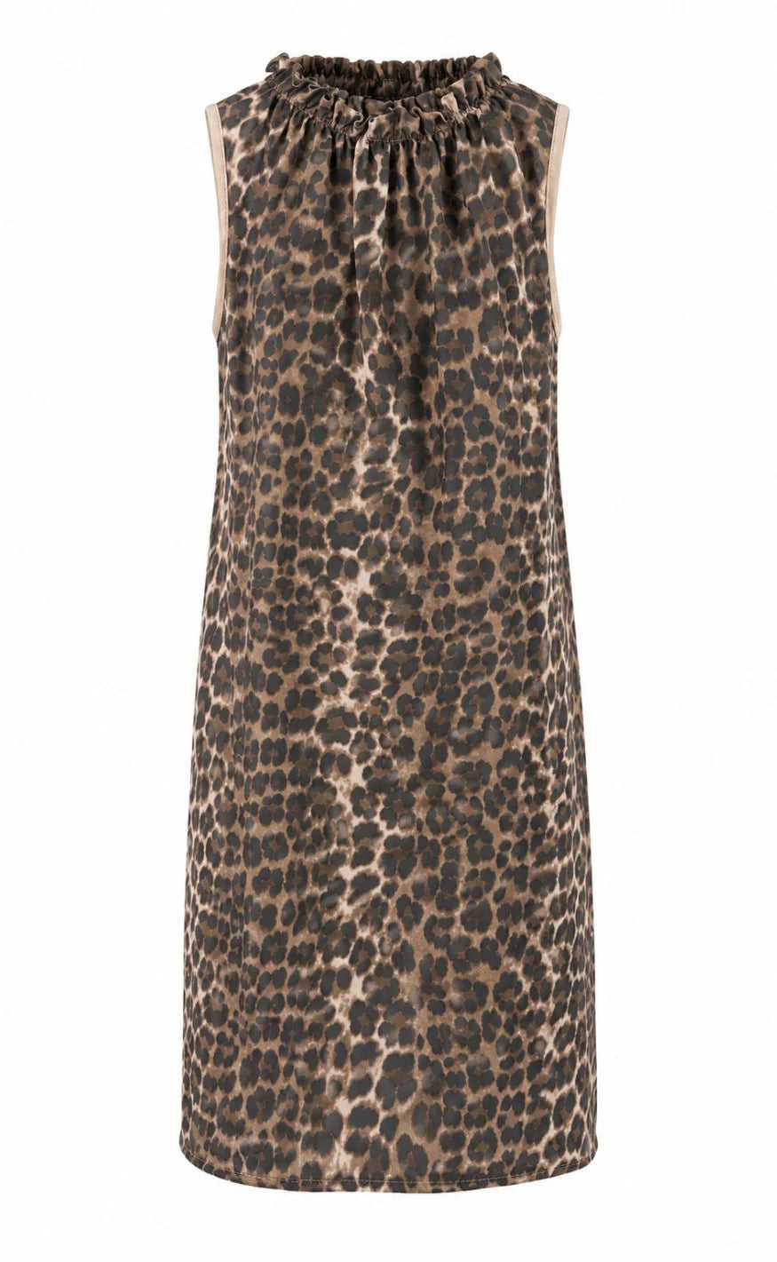 Leopardprint midi kjole fra Marta du Château