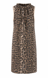 Leopardprint midi kjole fra Marta du Château