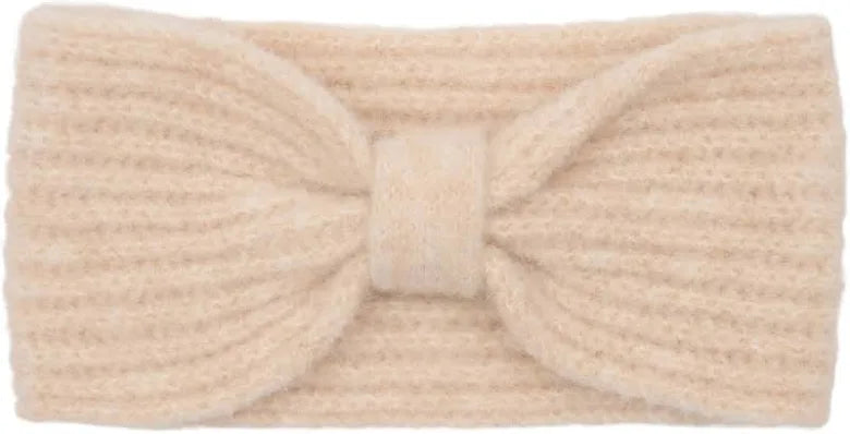Strikket pandebånd fra Marta i offwhite med fine detaljer