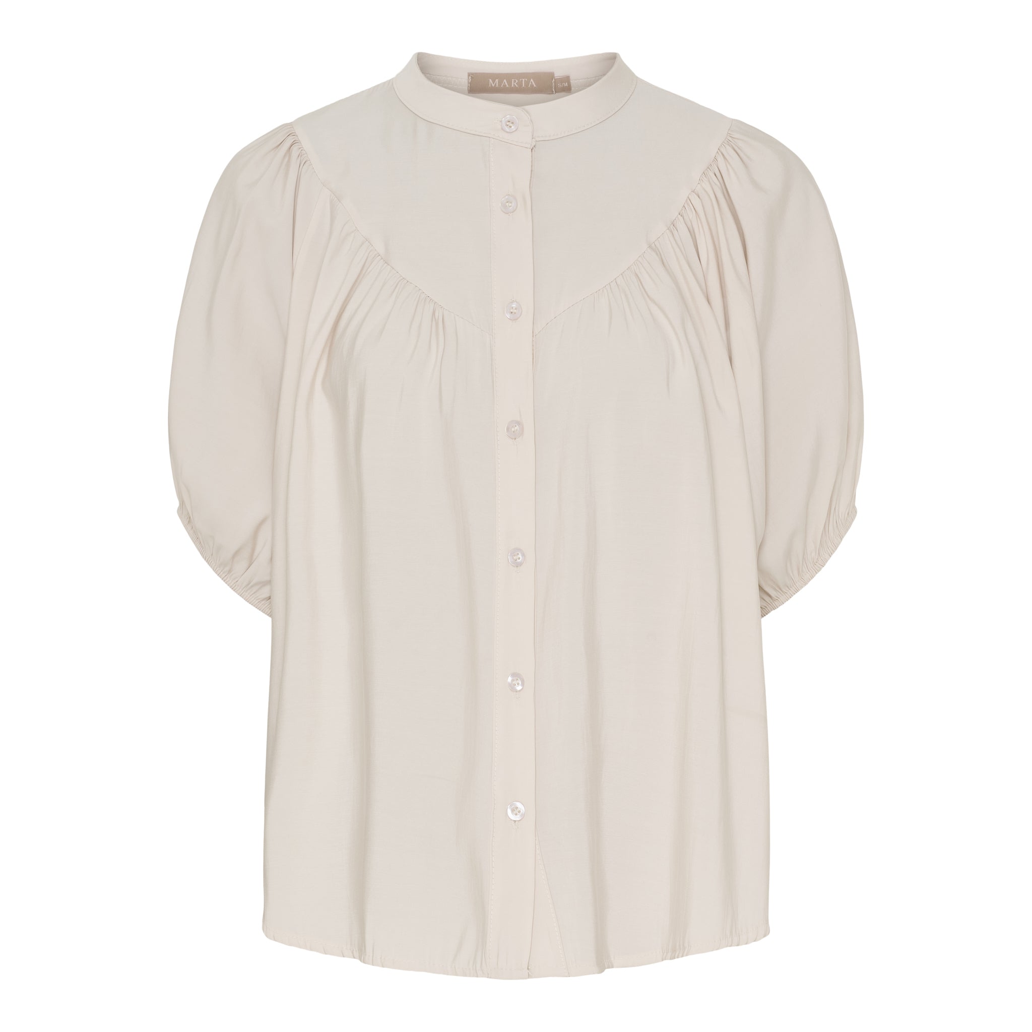 Marta du Château Melodie Blouse 58210 – Dark Beige, front