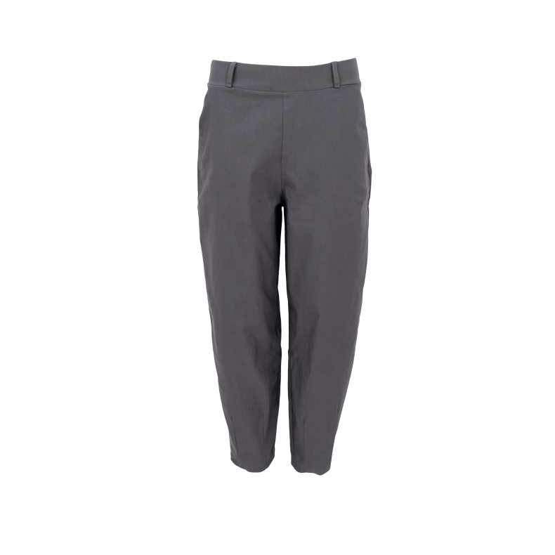 Black Colour Beverly Barrel bukser i Steel Grey