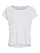 VIDREAMERS New Pure T-Shirt i Optical Snow fra VILA