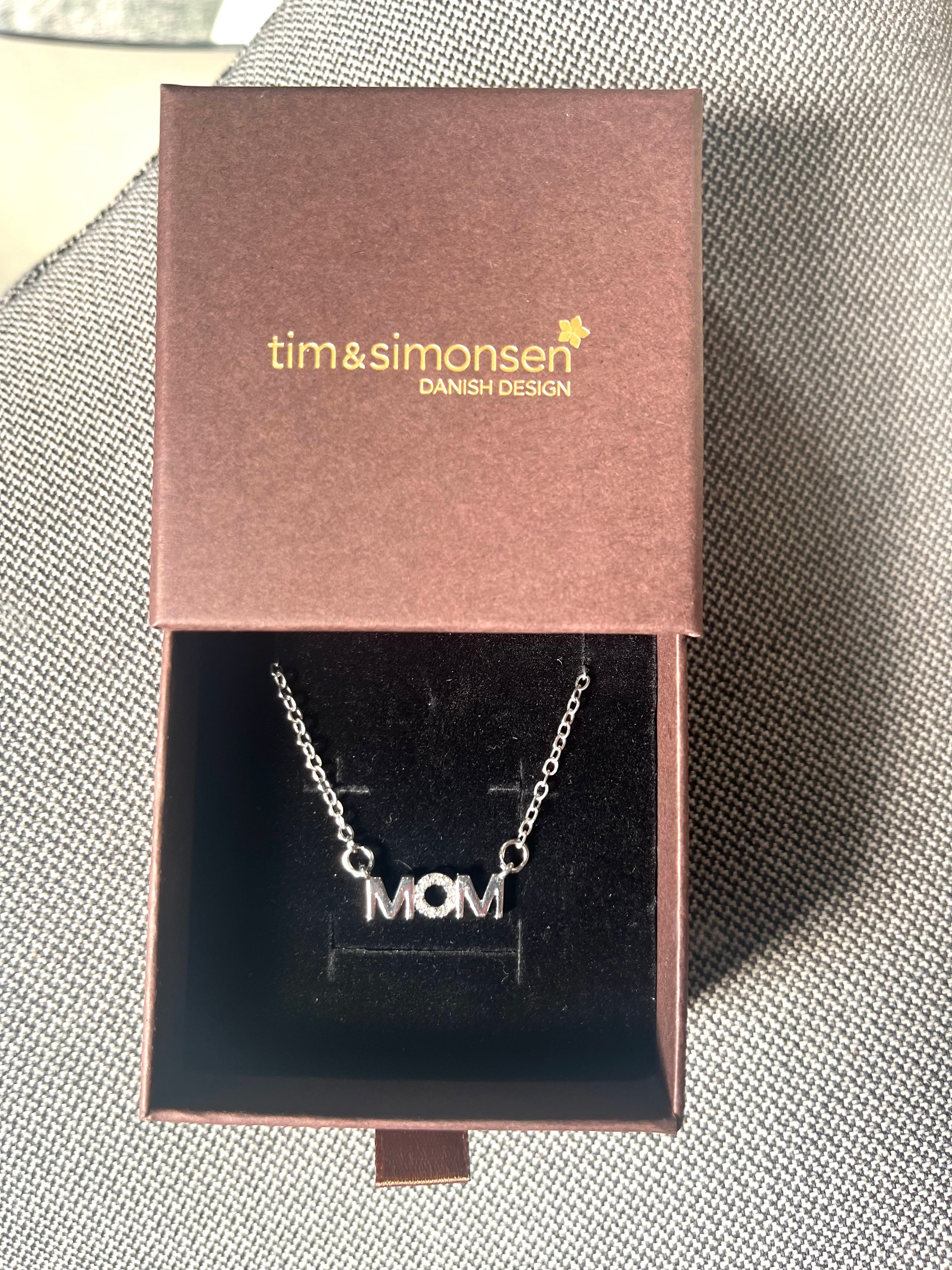 Mom Necklace – Sølvbelagt Halskæde – Silver – Tim & Simonsen