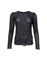 Black Colour Alexis Blouse w Stones 40746 Black