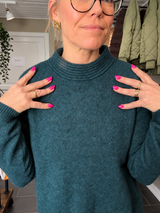 Mansted strik - Zoelle Yak Pullover – Emerald
