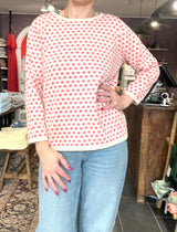 Mansted Poppie strikbluse soft red