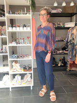 Poncho Blouse fra Cofur Denmark i sari silke