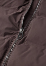 Street One Plummy Brown pufferjakke med sidelommer
