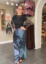 Cofur Pant Wide Legs S666 lilla/grå tie-dye i genanvendt silke