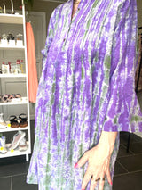 COFUR CITY DRESS LILLA OG GRØN