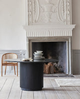 Nordal spisebord sort med marmor elegant og stilrent