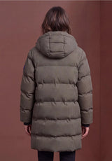 Street One lang foret jakke i Auburn Brown