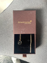 Mom Necklace Color – Halskæde – 18K Guldbelagt – Gold-black – Tim & Simonsen