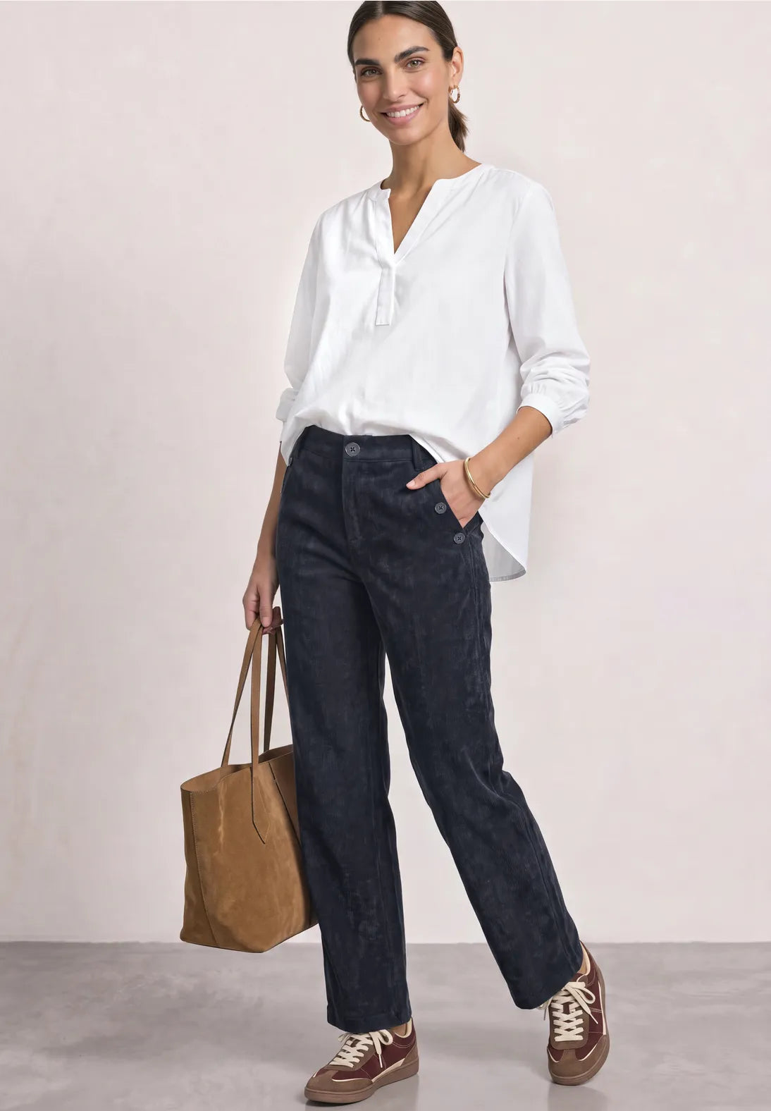 Street One Amalia Corduroy 380885 L30 Indigo Night