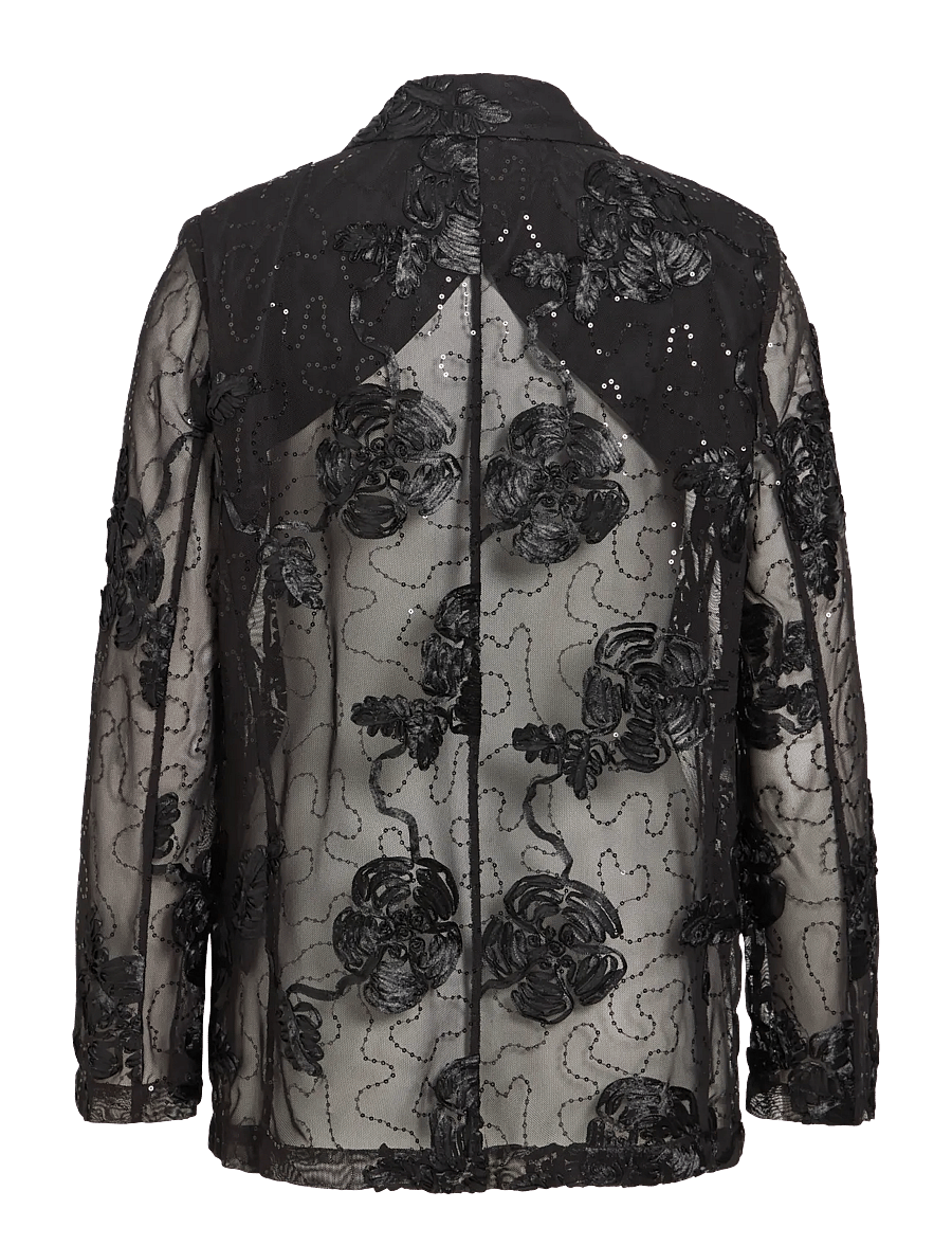 VIDITTE Blazer 14118919 med broderi fra VILA