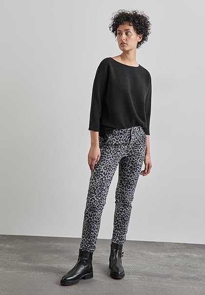 Street One Bonny Loosefit MW jeans 378415 – Grey Leo, loose fit og mid waist