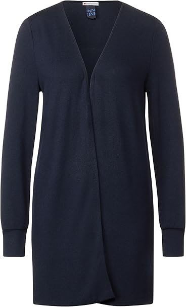 Street One Long Jacket w/Slits stylet over top og jeans