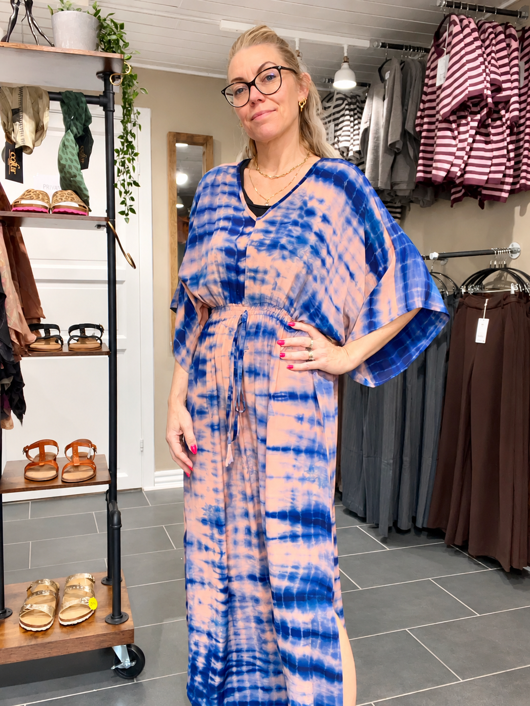 Cofur Lombok Dress S27 – rosa og klar blå